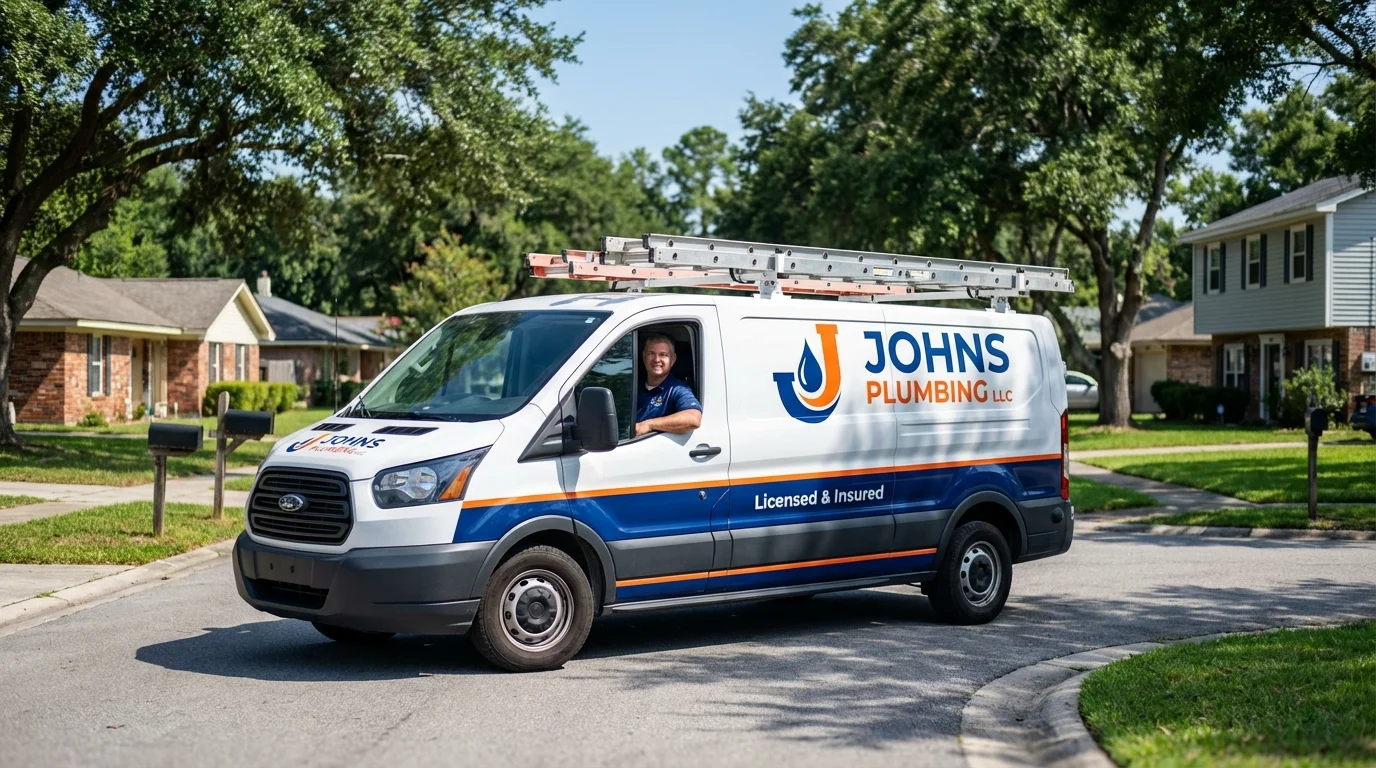 Johns Plumbing LLC service van in Sun Valley, AZ